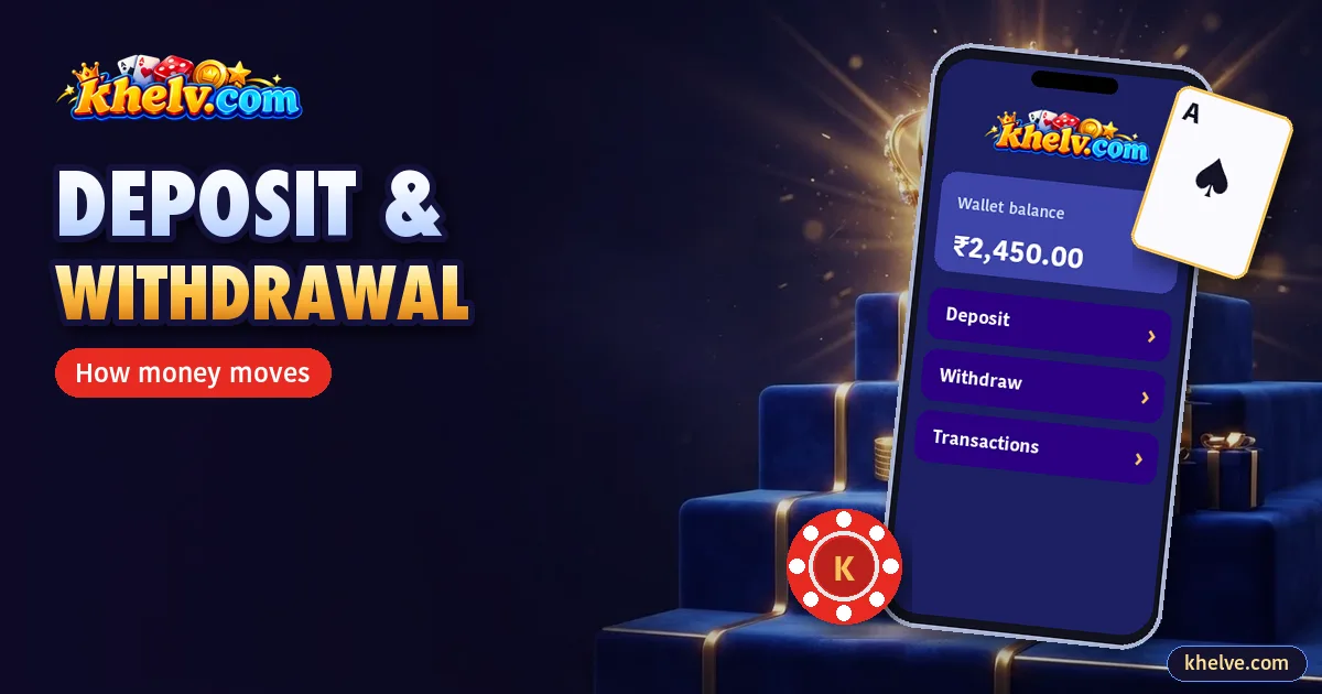 Khelv Deposit and Withdrawal: How Money Moves